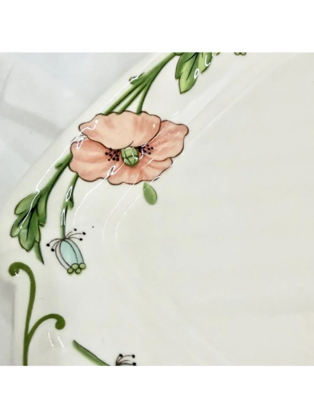 Villeroy & Boch Amapola Rectangular Serving Platter 8x6 Floral Vitro Porzellan